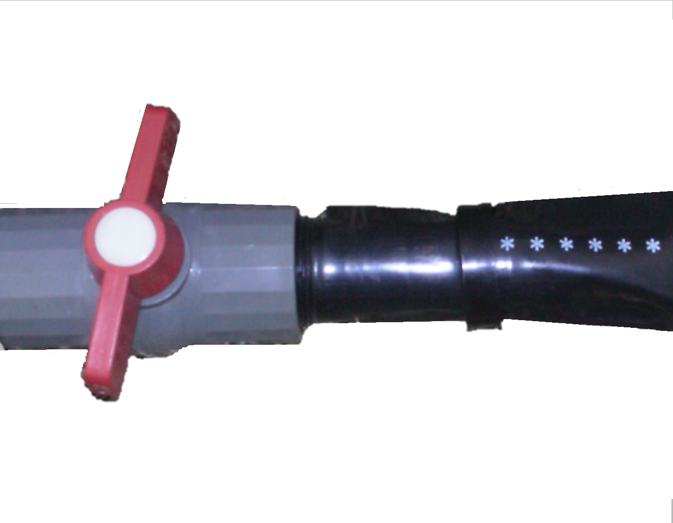 Quick nipple screw connect in PVC ball and lock sprinkler hose(rain pipe, spray tube, rain tape)