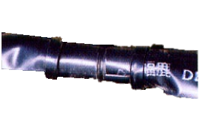 Connection of 2 sections of sprinkler hose (rain pipe, rain tape, spray tube, irrigation spray hose)